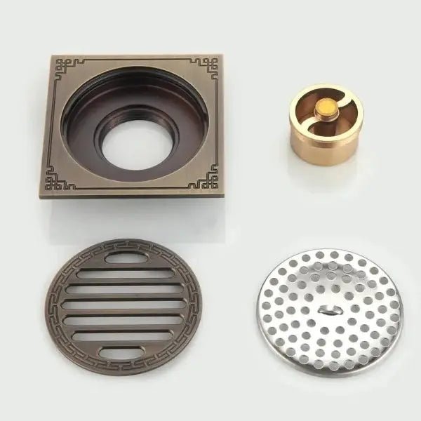 Antique Floor Drain Brass Bathroom Accessory - Floor Drains in UkBathroomLux