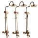 Antique Gold Shower Head Set – Rose Gold Brown All - Brass Hot & Cold Faucet - Antique Gold Shower Head SetBathroomLux