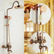 Antique Gold Shower Head Set – Rose Gold Brown All - Brass Hot & Cold Faucet - Antique Gold Shower Head SetBathroomLux