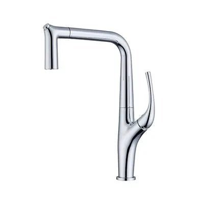 Aqua Flex Kitchen Faucet In Gold - Pull - Out Sprayer with Water Filter - Kitchen faucetBathroomLux