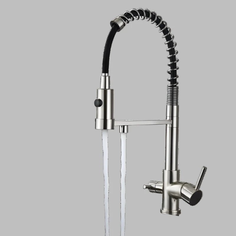 Aqua Kitchen Faucet - Dot Brass Purifier - 3 years warranty - Kitcen faucetBathroomLux