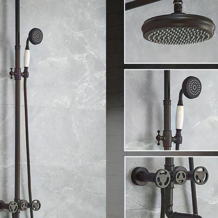 Aqua Noir Bathroom Shower set - bathroomBathroomLux