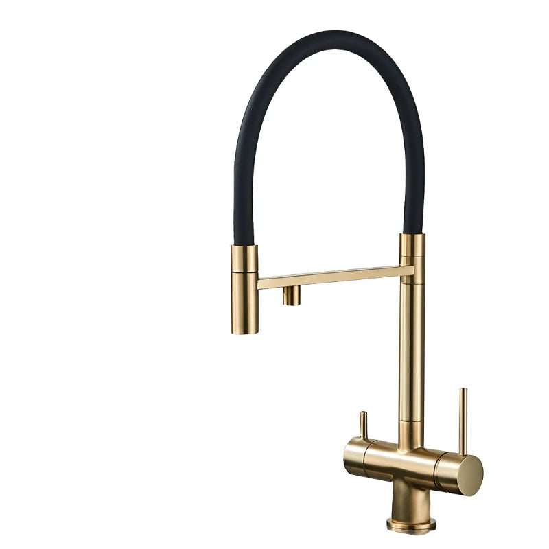 Aqua Viva Kitchen Faucet - Dual Spout Water Filter - Purification System - Kitcen faucetBathroomLux