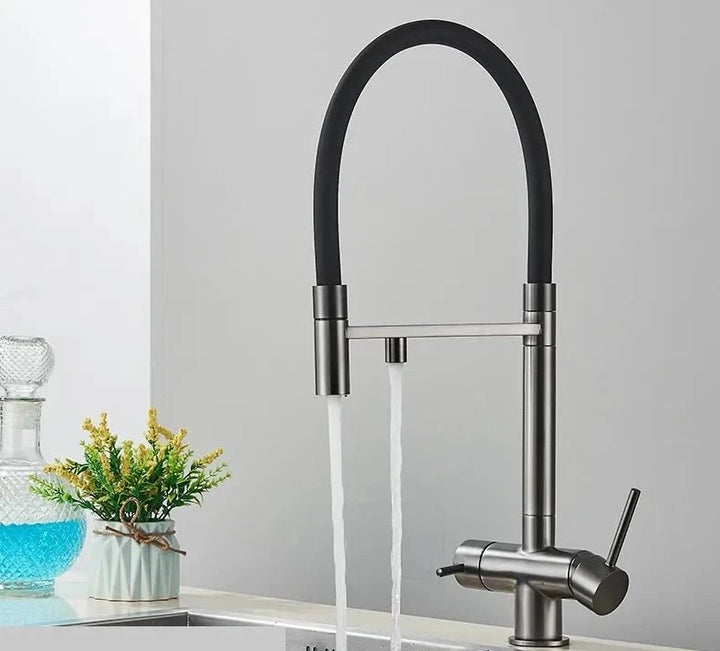 Aqua Viva Kitchen Faucet - Dual Spout Water Filter - Purification System - Kitcen faucetBathroomLux