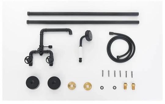 Aura Floor Mounted Freestanding Bath Shower Mixer - 5 years Warranty - Bathroom FaucetBathroomLux