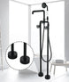 Aura Floor Mounted Freestanding Bath Shower Mixer - 5 years Warranty - Bathroom FaucetBathroomLux