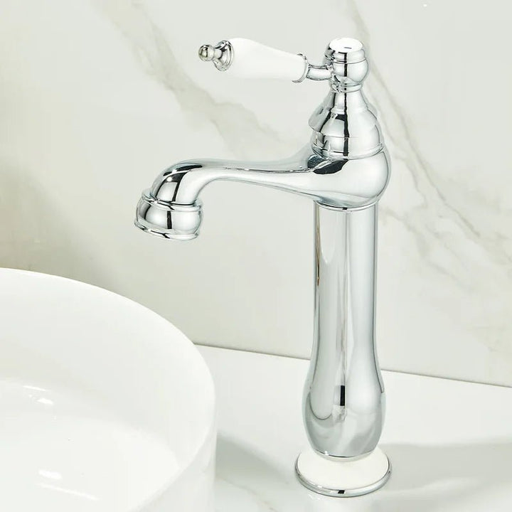 Aurelia Antique Bathroom Faucet - Single Handle Hole - BathroomLux