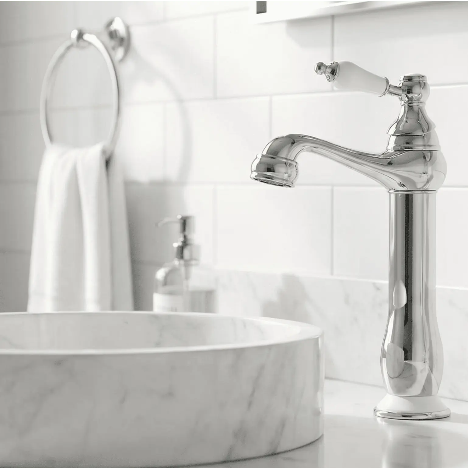 Aurelia Antique Bathroom Faucet - Single Handle Hole - Antique Bathroom FaucetBathroomLux