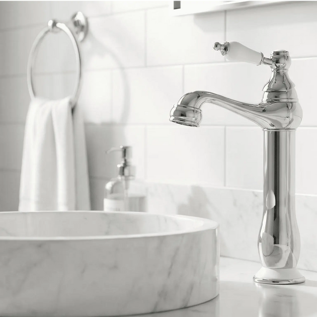 Aurelia Antique Bathroom Faucet - Single Handle Hole - Antique Bathroom FaucetBathroomLux