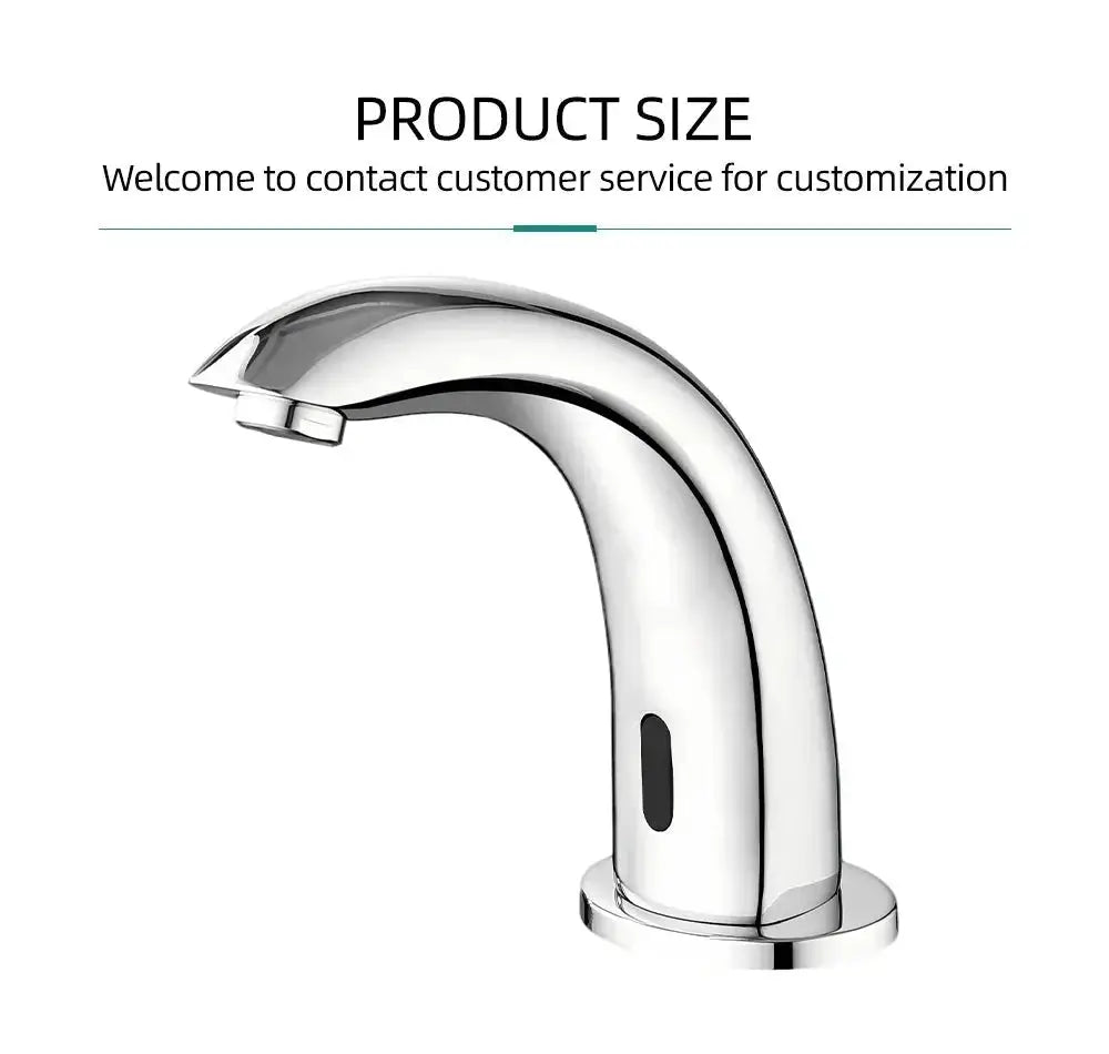 Automatic Electric Infrared Sensor Basin Tap – Touchless Bathroom Faucet WaterMark - touchless Bathroom FaucetBathroomLux