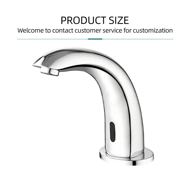 Automatic Electric Infrared Sensor Basin Tap – Touchless Bathroom Faucet WaterMark - touchless Bathroom FaucetBathroomLux