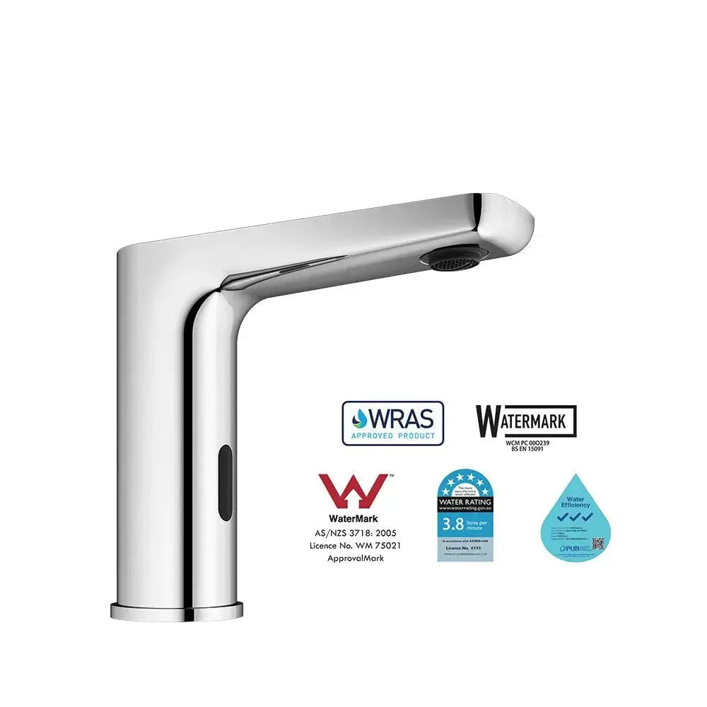 Automatic Touchless Infrared Basin Tap – Smart Sensor Bathroom Faucet WaterMark - Smart Sensor Bathroom FaucetBathroomLux