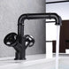 Basin Bathroom Faucets Single Hole Dual Handle Contemporary Deck Mounted - Bathroom Taps Deck MountedBathroomLux