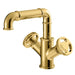 Basin Bathroom Faucets Single Hole Dual Handle Contemporary Deck Mounted - Bathroom Taps Deck MountedBathroomLux