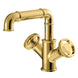 Basin Bathroom Faucets Single Hole Dual Handle Contemporary Deck Mounted - Bathroom Taps Deck MountedBathroomLux