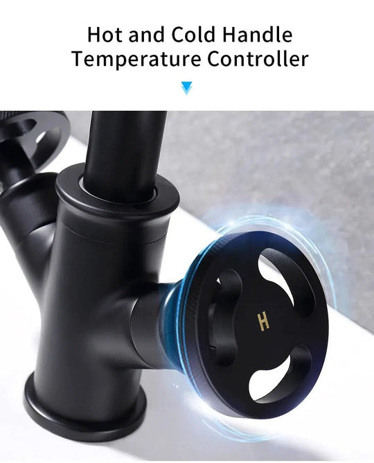 Basin Bathroom Faucets Single Hole Dual Handle Contemporary Deck Mounted - Bathroom Taps Deck MountedBathroomLux