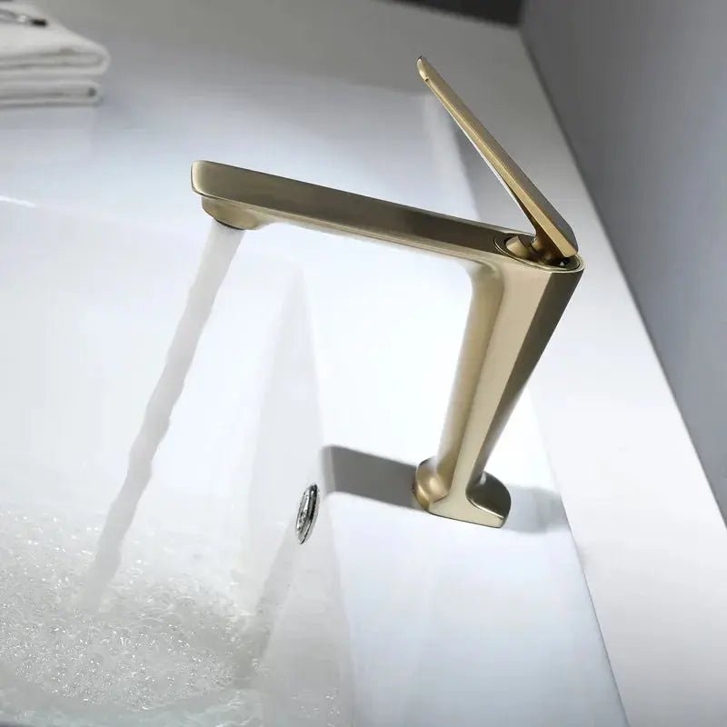 Basin Faucets Bathroom Faucet Hot and Cold Deck Mounted Tap - Deck Mounted TapBathroomLux