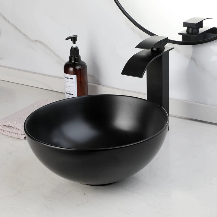 Bathroom Ceramic Basin Various Styles Available, Includes Mixer Tap - Bathroom sinkBathroomLux