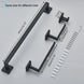 Black Bathroom Accessories Set Towel Bar Holder Hook - BathroomLux