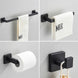 Black Bathroom Accessories Set Towel Bar Holder Hook - BathroomLux
