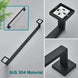 Black Bathroom Accessories Set Towel Bar Holder Hook - BathroomLux