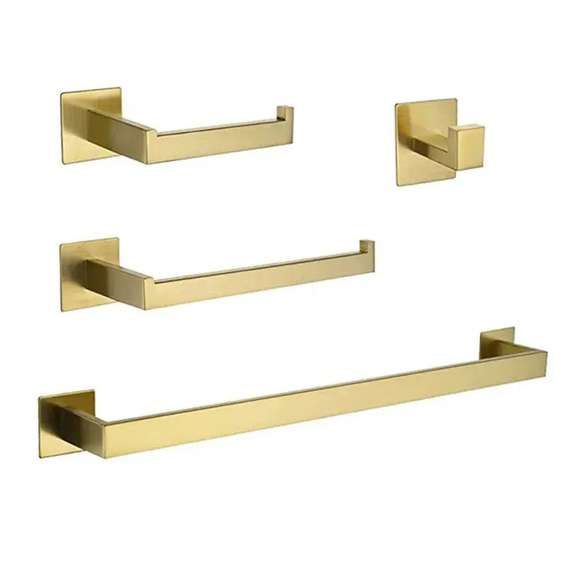 Black Bathroom Accessories Set Towel Bar Holder Hook - Bathroom Accessory SetsBathroomLux