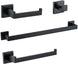 Black Bathroom Accessories Set Towel Bar Holder Hook - Bathroom Accessory SetsBathroomLux