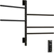 Black Electric Towel Warmer – Rotating Rack & Timer | Heat Your Towels Fast! - Quick heat towel rackBathroomLux
