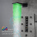 Black Rainfall Waterfall Shower System – Thermostatic 3 Mode - rainfall shower system with handheldBathroomLux