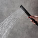 Black Rainfall Waterfall Shower System – Thermostatic 3 Mode - rainfall shower system with handheldBathroomLux