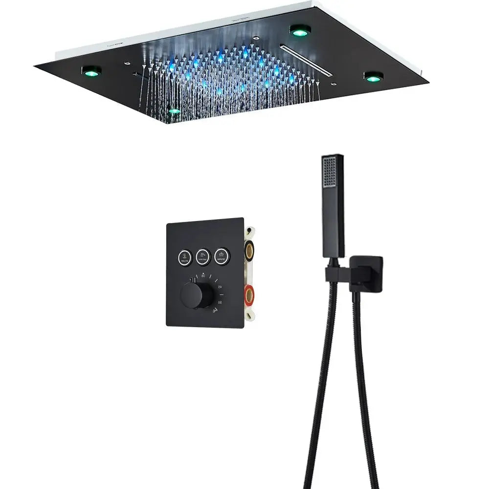 Full Body Rain Shower System with 4 Body Shower Jets & 12’’ Wall Mount Full Body Rain Shower System with 4 Body Shower Jets & 12’’ Wall Mount