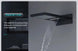 Black Thermostatic Waterfall Shower Set 3 - Way with Hand Shower - Thermostatic Rainfall Shower SystemBathroomLux