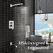 Brass Concealed Shower Mixer – Luxury Bath & Rain Set - Concealed Rain Shower SystemBathroomLux