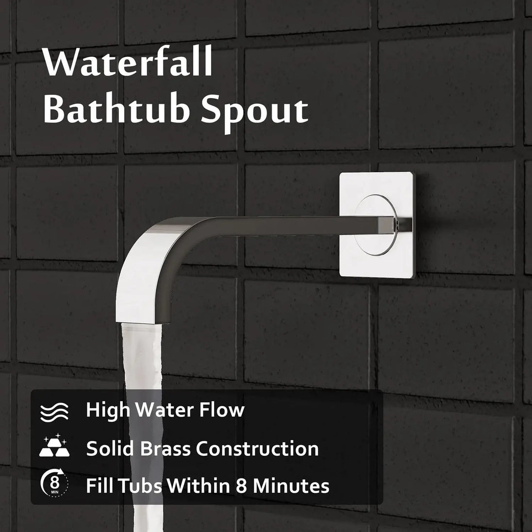 Brass Concealed Shower Mixer – Luxury Bath & Rain Set - Concealed Rain Shower SystemBathroomLux