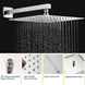 Brass Concealed Shower Mixer – Luxury Bath & Rain Set - Concealed Rain Shower SystemBathroomLux