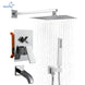 Brass Concealed Shower Mixer – Luxury Bath & Rain Set - Concealed Rain Shower SystemBathroomLux