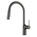 Brass Deck - Mounted Kitchen Faucet Pull - Out Single Handle and Dual Function - Kitchen Faucet Pull - OutBathroomLux