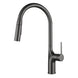 Brass Deck - Mounted Kitchen Faucet Pull - Out Single Handle and Dual Function - Kitchen Faucet Pull - OutBathroomLux