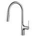 Brass Deck - Mounted Kitchen Faucet Pull - Out Single Handle and Dual Function - Kitchen Faucet Pull - OutBathroomLux