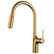 Brass Deck - Mounted Kitchen Faucet Pull - Out Single Handle and Dual Function - Kitchen Faucet Pull - OutBathroomLux