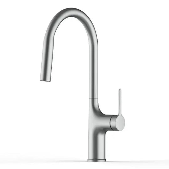 Brass Deck - Mounted Kitchen Faucet Pull - Out Single Handle and Dual Function - Kitchen Faucet Pull - OutBathroomLux