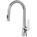 Brass Deck - Mounted Kitchen Faucet Pull - Out Single Handle and Dual Function - Kitchen Faucet Pull - OutBathroomLux