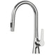 Brass Deck - Mounted Kitchen Faucet Pull - Out Single Handle and Dual Function - Kitchen Faucet Pull - OutBathroomLux