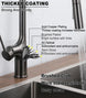 Brass Deck - Mounted Kitchen Faucet Pull - Out Single Handle and Dual Function - Kitchen Faucet Pull - OutBathroomLux