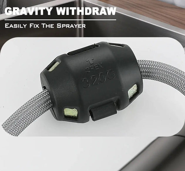 Brass Deck - Mounted Kitchen Faucet Pull - Out Single Handle and Dual Function - Kitchen Faucet Pull - OutBathroomLux