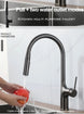 Brass Deck - Mounted Kitchen Faucet Pull - Out Single Handle and Dual Function - Kitchen Faucet Pull - OutBathroomLux