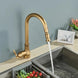 Brass Kitchen Tap – Sensor Mode, Single Handle Hot & Cold, Pull - Out Spout - Touchless Brass Kitchen Tap – Sensor ModeBathroomLux