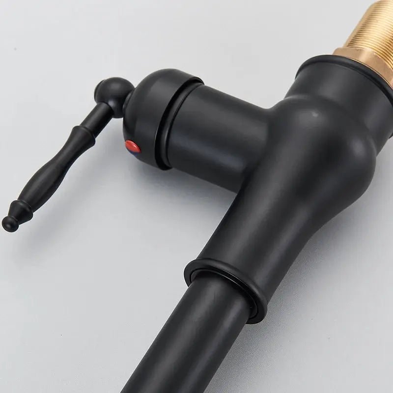 Brass Kitchen Tap – Sensor Mode, Single Handle Hot & Cold, Pull - Out Spout - Touchless Brass Kitchen Tap – Sensor ModeBathroomLux