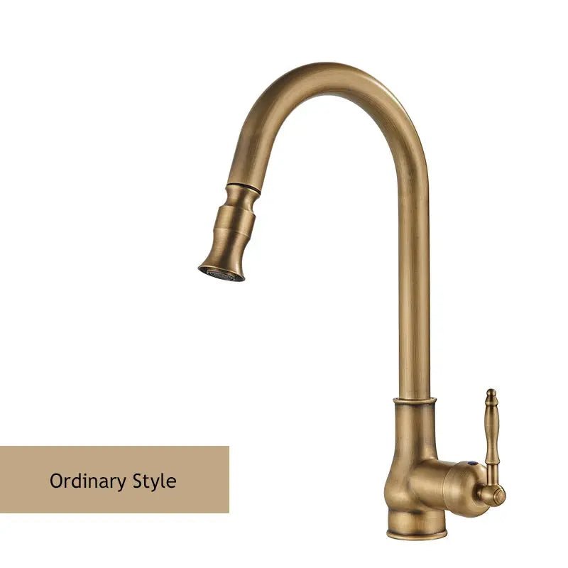 Brass Kitchen Tap – Sensor Mode, Single Handle Hot & Cold, Pull - Out Spout - Touchless Brass Kitchen Tap – Sensor ModeBathroomLux