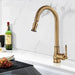 Brass Kitchen Tap – Sensor Mode, Single Handle Hot & Cold, Pull - Out Spout - Touchless Brass Kitchen Tap – Sensor ModeBathroomLux